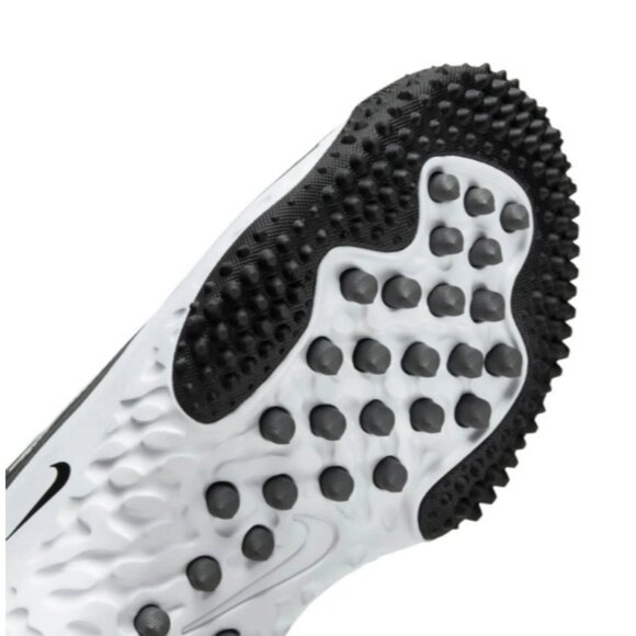 New! Size: 5.5 Women Nike Alpha Huarache Elite 4 TF Black/Iron Grey/White - Picture 5 of 6